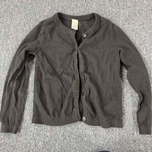 Carters Little Girls Black Cardigan Size 6X